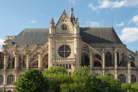 Church Saint-Eustache Paris. The Church of St Eustache, is a church in the 1st arrondissement of Paris. The present building was built between 1532 and 1632