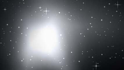 White cosmic deep space background with bright nebula and shimmering stars for sci-fi themes or ethereal designs © Anamul Haque Anik