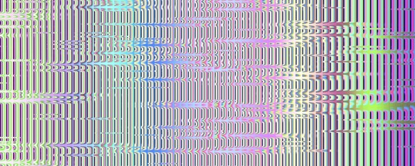 Abstract digital glitch effect with colorful vertical lines and distorted data noise pattern on a grey background