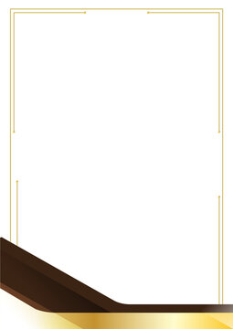 elegant beige gold polygon line Certificate Background Design with blank space