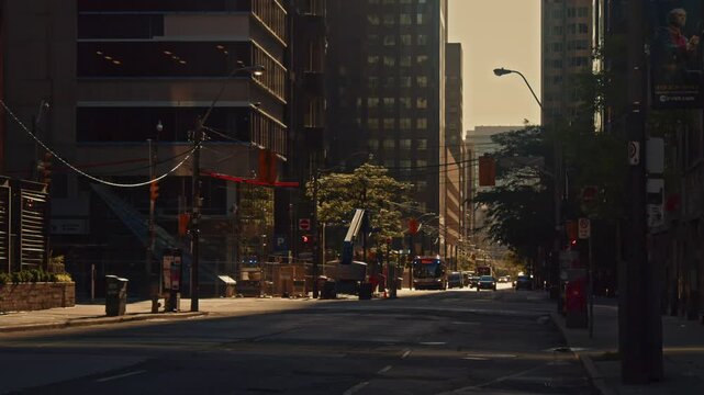 Exploring downtown Toronto on a sunny afternoon