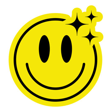 Retro Smiley Vibrant 90s Y2K