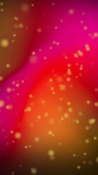 Animation of yellow light spots over pink shapes on black background