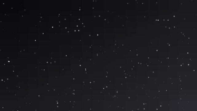 白黒のミニマルな粒子背景　配信や解説動画の背景ループ