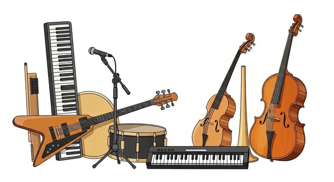 Ensemble of Musical Instruments for Live Performance and Recording