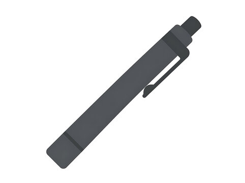 Epinephrine auto injector pen icon flat vector illustration isolated on white background
