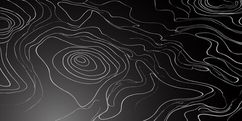 Abstract topographic map design with white dashed contour lines topographic abstract geography elevation background geometry cartography landscape navigation minimalist stylized contrast © MOHAMAD