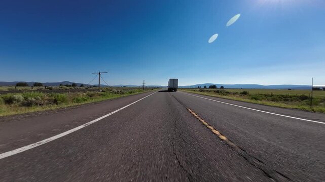 Mount Shasta Highway 97 South Dorris to Macdoel 02 Front View Driving Plates California USA Ultra Wide