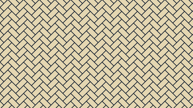 Beige herringbone brick pattern seamless geometric tile texture design