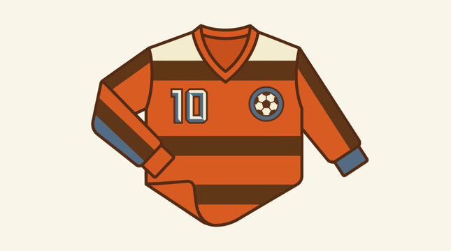 Vintage Soccer Jersey Retro Design Vector