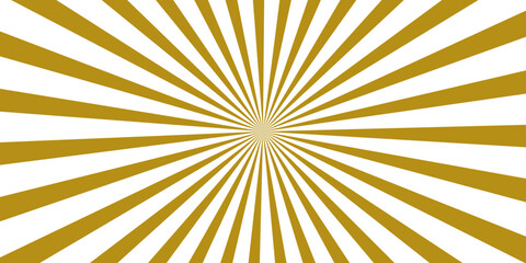 Obraz premium A radiant burst of golden sunburst rays emanates from a central point, creating a striking graphic background that symbolizes energy and vibrancy.