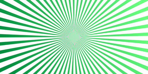 Obraz premium A mesmerizing abstract design featuring radiating lines in shades of green, emanating from a central point, creating a sense of dynamism and visual energy.