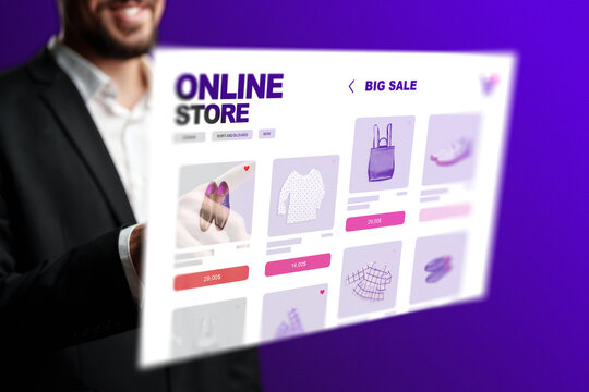 Shopping for deals in an online store during a big sale event