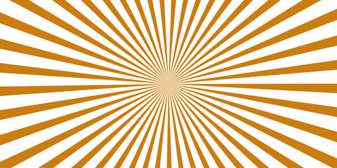 Obraz premium Sunburst background, radiating lines in warm orange and white, creating a dynamic and energetic visual effect.