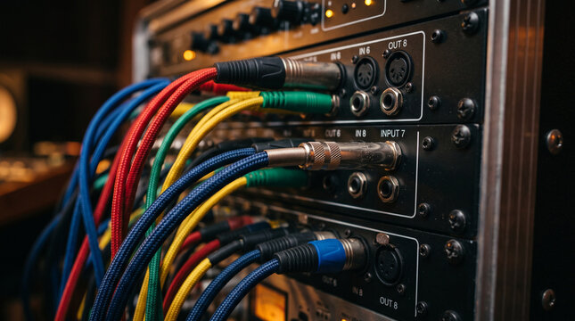 Macro Audio Patch Bay Cables