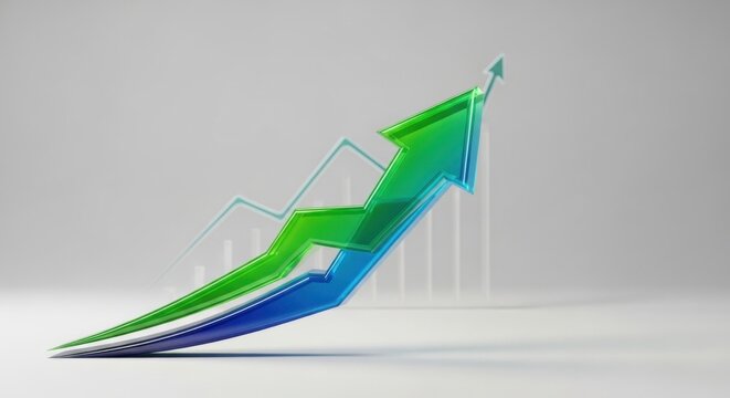 growth chart analysis business data visualization