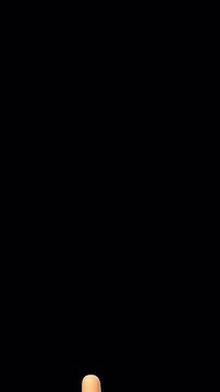 3d Hand Tap Gesture Animation with Alpha Channel - 4K Portrait Vertical
