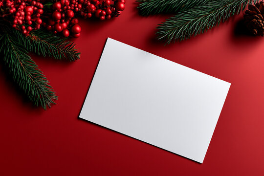 Blank Christmas Postcard