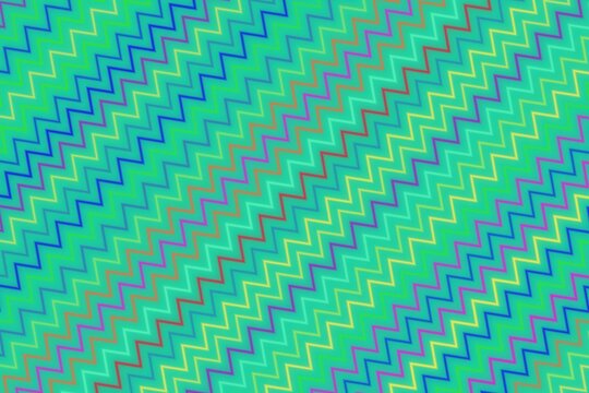 Colorful zigzag pattern with vibrant neon shades