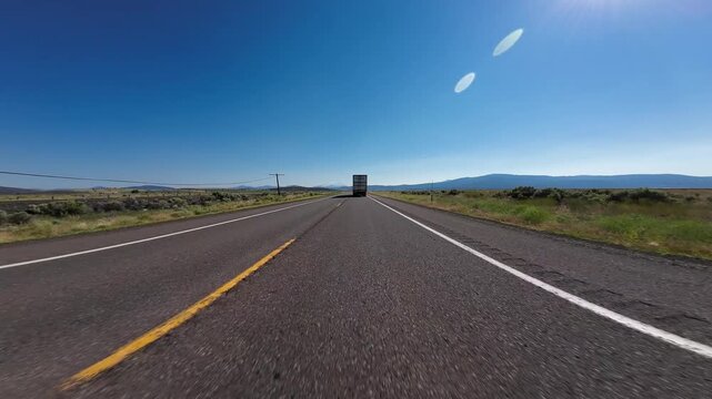 Mount Shasta Highway 97 South Dorris to Macdoel 04 Front View Driving Plates California USA Ultra Wide