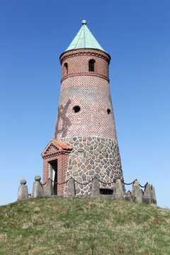 Todbjerg observation tower outside the village of Todbjerg north of Aarhus in Denmark 