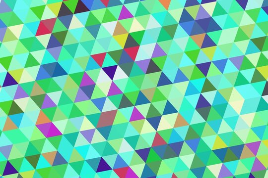 Colorful geometric pattern with triangles and bright hues