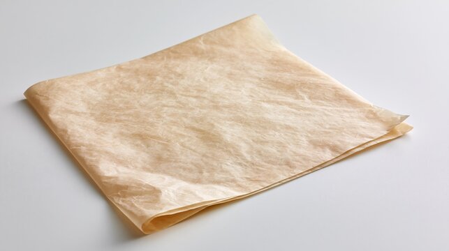 The Parchment Paper Sheet For Baking In A Clean Studio Kitchen