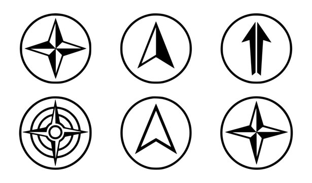 Minimal black and white cartographic linear and bar scale icon collection for maps architectural plans and technical drawings