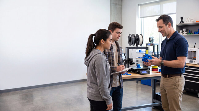 Vocational Engineering Students Learning Mechanical Design and 3D Printing in a Technical Training Laboratory