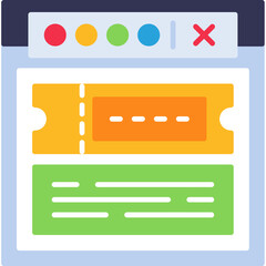 Fototapeta premium Coupon Code Field Icon