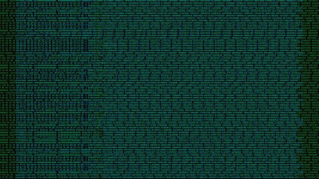 Terminal hacking code with digital pixel glitching and flickering system error message box for cyber security overlay.
