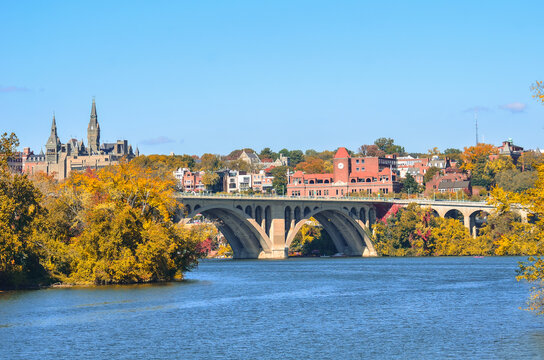Georgetown in autumn - Washington DC United States