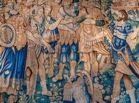 Castle of Chaumont sur Loire, France, tapestry