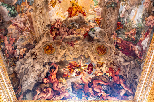 Ceiling fresco in Palazzo Barberini, Rome, Italy