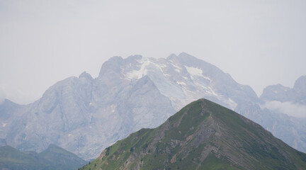 Obraz premium Mountain Peak View Passo Giau in the Dolomites 