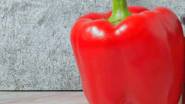 Glass jar of homemade roasted red peppers