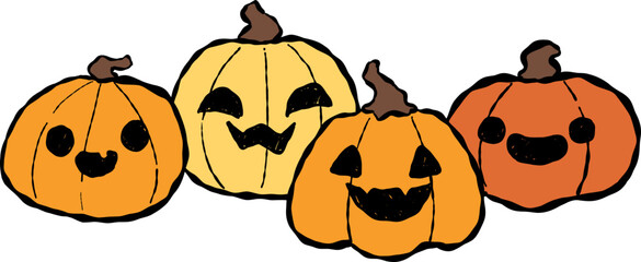Naklejka premium Halloween Pumpkin