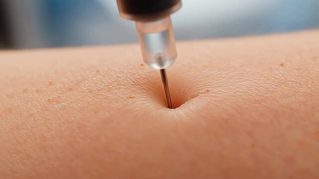 Micro-Needle Penetration in Slow Motion