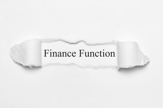 Finance Function	
