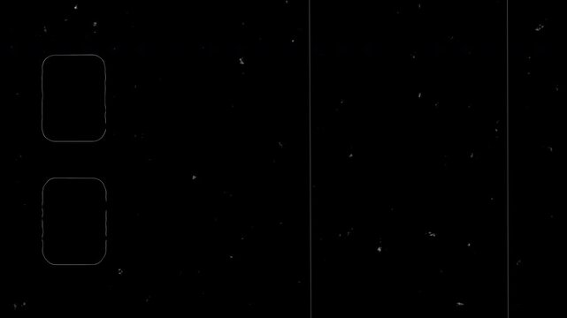 Film stock texture, easy to use in composition, retro films reel clutter effect, old intro effect. Shaking 16mm film clutter. Dirt, grain and scratches to add an analog touch.