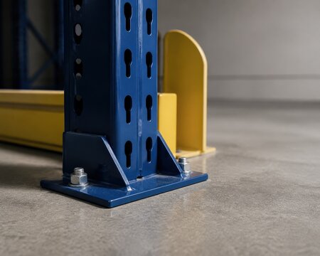 Warehouse Racking Inspection Rack Baseplate And Anchor Bolt