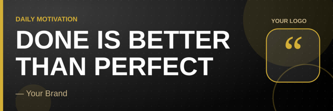 Motivational Quote Banner - Twitter Header Template