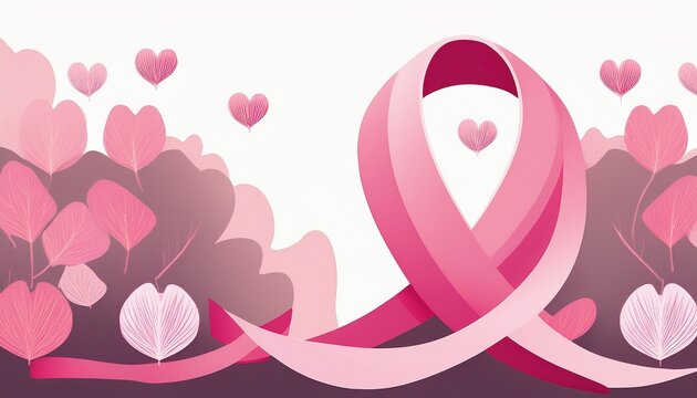 breast cancer awareness think pink ribbon graphic