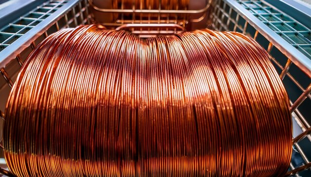copper evaporator coils in an air conditioning unit with a close up view of the intricate metal design