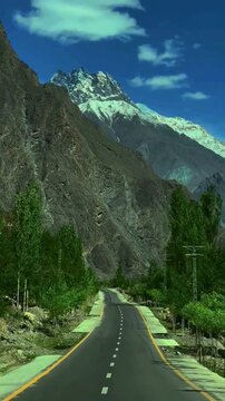 mountain road in the mountains