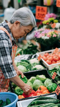 Healthy Asian Senior Woman Enjoying an Active and Independent Lifestyle