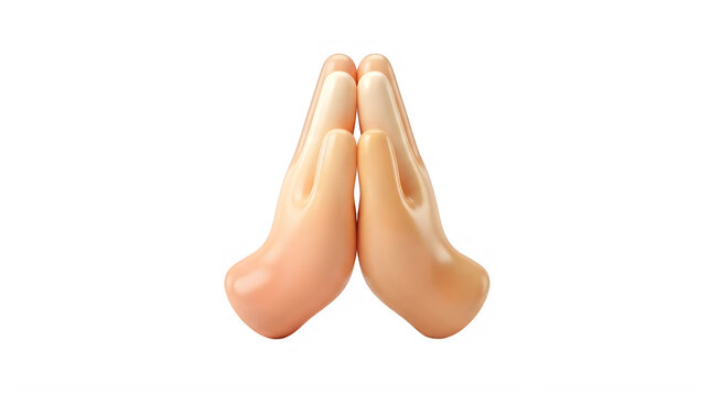 Two hands in prayer or meditation pose