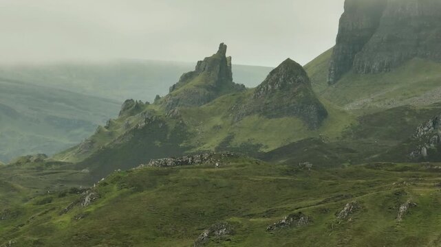 Old Mann Stor Isle of Skye cloudy day