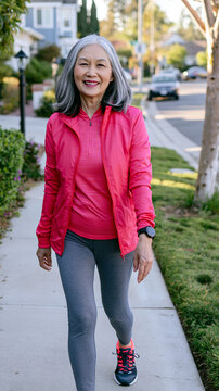Healthy Asian Senior Woman Enjoying an Active and Independent Lifestyle