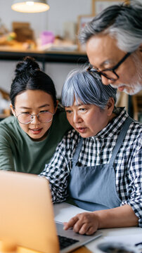 Healthy Asian Senior Woman Enjoying an Active and Independent Lifestyle